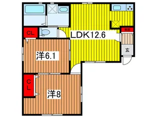 M´s court【1階】の間取り