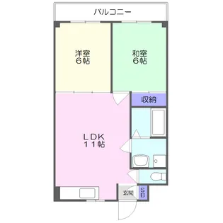 ドミール清水【2階】の間取り