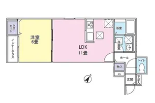 THE HOUSE Nishi Hachioji【1階】の間取り