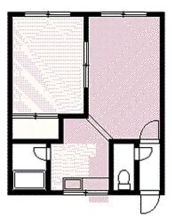 第2大橋マンション【1階】の間取り