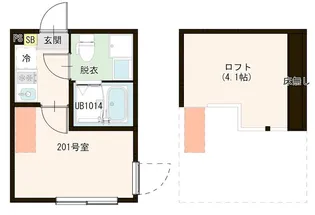 ハーモニーテラス金町V【2階】の間取り
