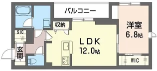 デュオグラン【1階】の間取り