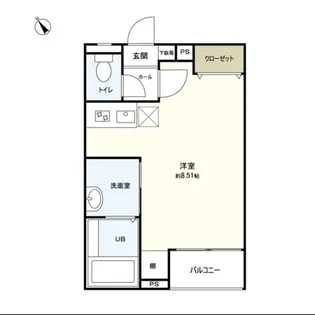 Azul土樋【2階】の間取り