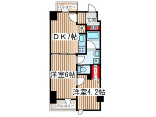 ドゥーエ錦糸町【7階】の間取り
