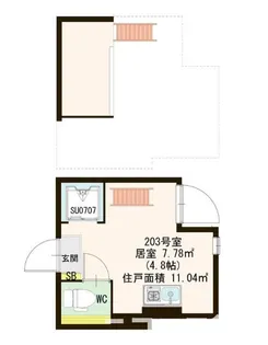 ハーモニーテラス大山西町【2階】の間取り