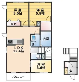 オークフォレスト【2階】の間取り
