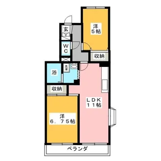 グランドゥール蕨NAGAI【3階】の間取り
