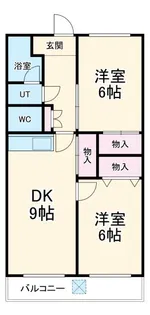 野添マンションひろみ【4階】の間取り