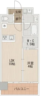 Miele昭和町【8階】の間取り
