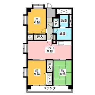 HILLS21【4階】の間取り