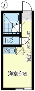 ユナイト市場デザートフォックス【1階】の間取り