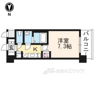 アスヴェル京都壬生WEST【5階】の間取り