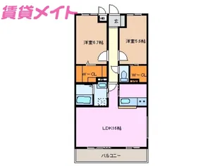 シールウインデ N【3階】の間取り