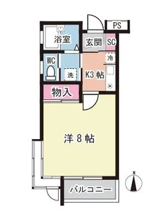 ロアール陣場【3階】の間取り