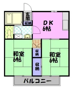 リフレッシュハイツ【2階】の間取り