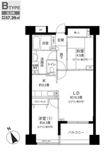 ロサブリーズ本牧【5階】の間取り