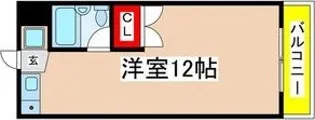 パークサイド樹里【3階】の間取り