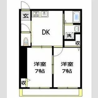 パークハイム相模II【1階】の間取り