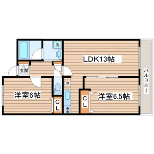 アルバ市名坂【3階】の間取り