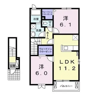 エクセレントII【2階】の間取り
