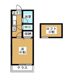 エイトハウス【1階】の間取り