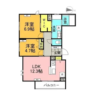 ステインブロ【2階】の間取り