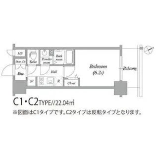 アドバンス大阪セレーノ【2階】の間取り