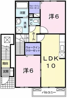 フォ-リスト クスジIII【2階】の間取り