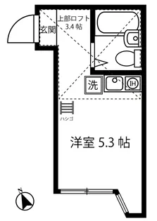 ユナイトMocaRooms【1階】の間取り