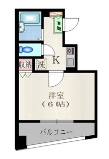 グロワール東大井【4階】の間取り