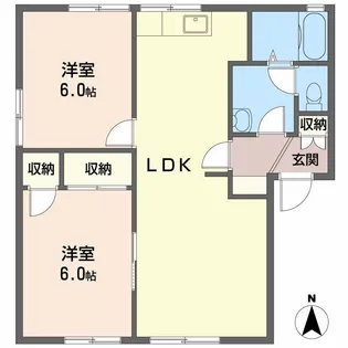 レジデンス原尾島 A【1階】の間取り