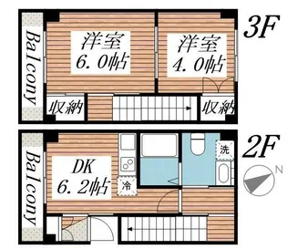 サリースマイル壱番館の間取り