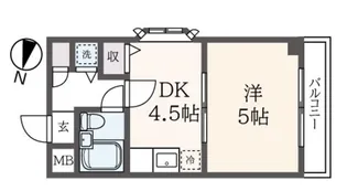 プランタン横浜【1階】の間取り
