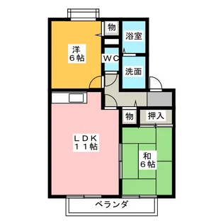 アビタシオン・マ・アエリA棟【1階】の間取り