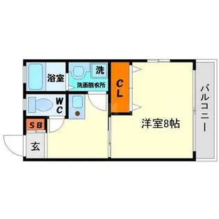 高瀬ハイツ【2階】の間取り