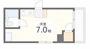 アメニティ住吉【7階】の間取り