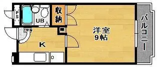 館アズビック【4階】の間取り