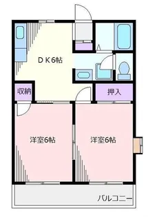 グランドール青葉台【1階】の間取り