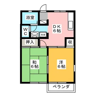 セジュール志田D棟【2階】の間取り