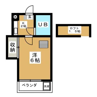 ジュネパレス新松戸第38【2階】の間取り