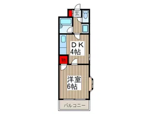 ベルシャトウ西浦和【3階】の間取り