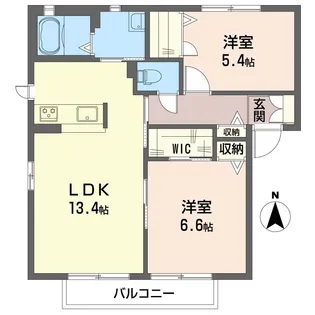 アンシャンテ【1階】の間取り