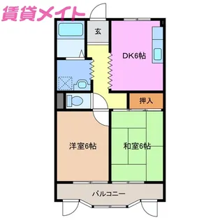 メゾン大久保【3階】の間取り