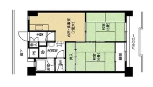 花表団地【5階】の間取り