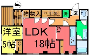 パトリックガーデン【1階】の間取り