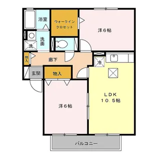 カーサ羽黒【1階】の間取り