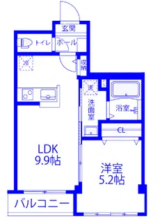 クレール メール【1階】の間取り