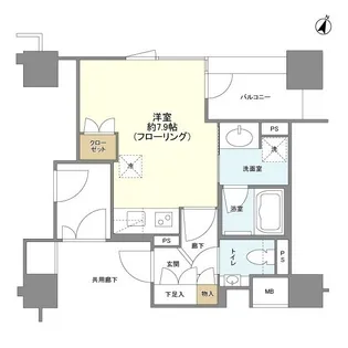 クレヴィア戸塚【5階】の間取り