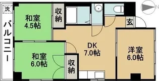 ガーデンハイツ神山【3階】の間取り