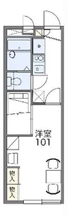 レオパレスサウス宇都宮【2階】の間取り
